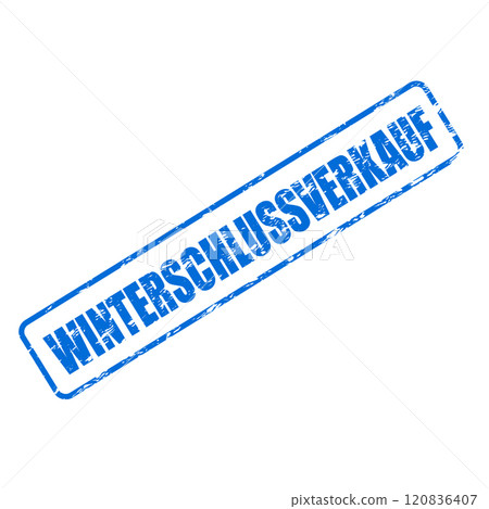 Winterschlussverkauf rubber stamp, sale and season clearance Winterschlussverkauf rubber stamp, sale and season clearance 120836407