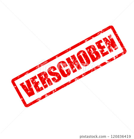 Delay rubber stamp texture for German event Delay rubber stamp texture for German event 120836419
