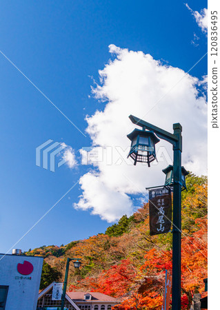 Autumn at Mount Takao: Scenery in front of Kiyotaki Station 120836495