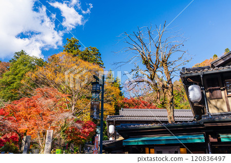 Autumn at Mount Takao: Scenery in front of Kiyotaki Station 120836497