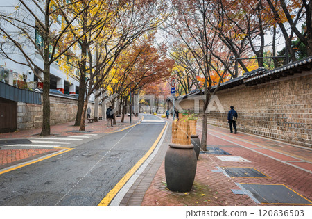 Autumn in Seoul: Doldam-gil (Stonewall Path) Autumn in Seoul: Doldam-gil (Stonewall Path) 120836503