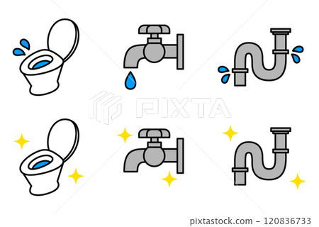 Water related icon set (old/new) 120836733