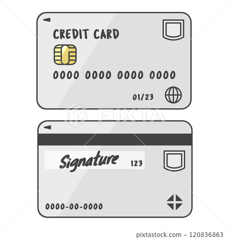 目前主流設計的信用卡(普通卡,白色)超值正反面套裝,附簽名 目前主流設計的信用卡(普通卡,白色)超值正反面套裝,附簽名 120836863