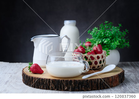Drinking yogurt 120837360