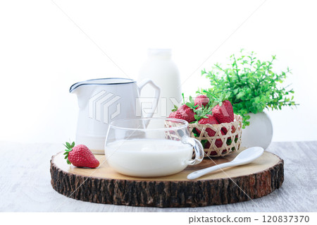 Drinking yogurt Drinking yogurt 120837370