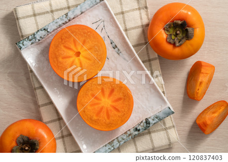 persimmon persimmon sweet fruit fresh ripe top view ripe sweet persimmon あまかき sweet persimmon persimmon persimmon sweet fruit fresh ripe top view ripe sweet persimmon あまかき sweet persimmon 120837403