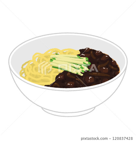 Jajangmyeon illustrations Jajangmyeon illustrations 120837428