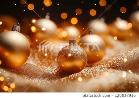 Christmas background with decorations. With copyspace 120837916