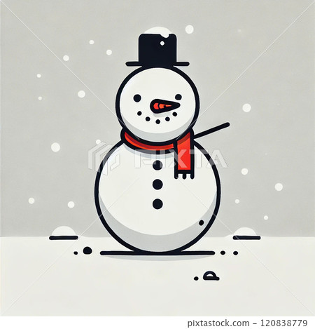 雪人簡單圖標 120838779