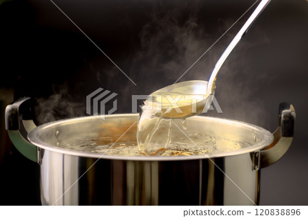 Making soup stock in a pot7 120838896