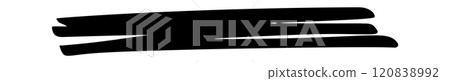 Black brushstroke doodle handwriting element 120838992