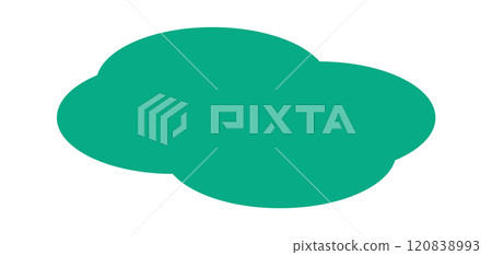 Sticky label cloudy shape design Sticky label cloudy shape design 120838993