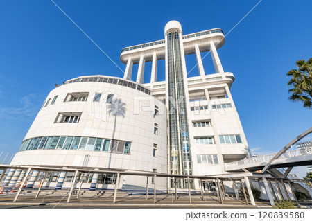 名古屋港大廈,俯瞰愛知縣名古屋市名古屋港 名古屋港大廈,俯瞰愛知縣名古屋市名古屋港 120839580