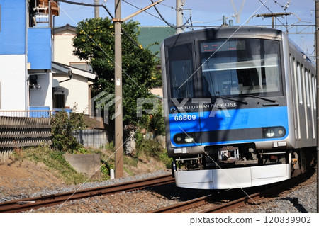 Tobu Urban Park Line train Tobu Urban Park Line train 120839902