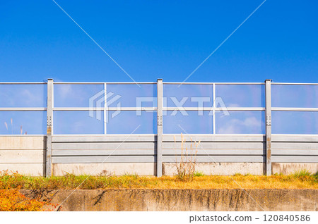 Highway fence Highway fence 120840586