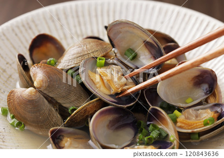 清酒蒸蛤蜊 120843636