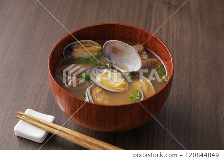 Clams of miso soup Clams of miso soup 120844049
