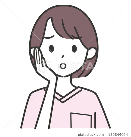 焦慮的護士女人 120844054