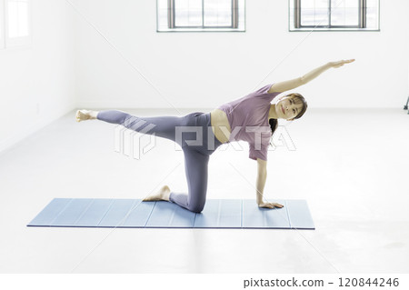 A young lad yoga A young lad yoga 120844246