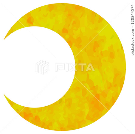 簡單的新月插畫向量素材 簡單的新月插畫向量素材 120844574