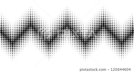 Halftone Jagged Black Halftone Jagged Black 120844604