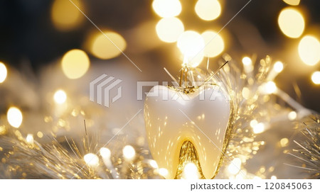 Tooth themed Christmas decoration Tooth themed Christmas decoration 120845063