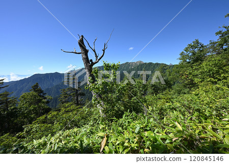 Climbing Mount Tsurugidake, Northern Alps, Nagano Prefecture Climbing Mount Tsurugidake, Northern Alps, Nagano Prefecture 120845146