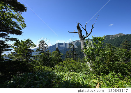 Climbing Mount Tsurugidake, Northern Alps, Nagano Prefecture Climbing Mount Tsurugidake, Northern Alps, Nagano Prefecture 120845147
