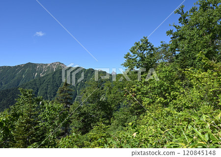 Climbing Mount Tsurugidake, Northern Alps, Nagano Prefecture Climbing Mount Tsurugidake, Northern Alps, Nagano Prefecture 120845148