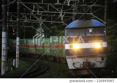 Early morning cargo 120845667