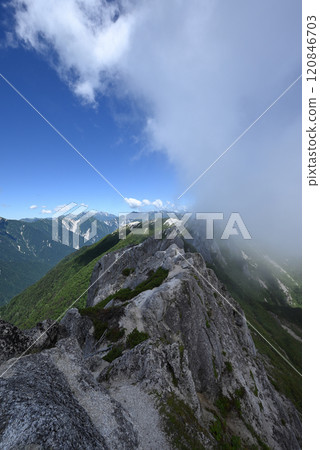 攀登長野縣北阿爾卑斯山茨巴庫山 攀登長野縣北阿爾卑斯山茨巴庫山 120846703