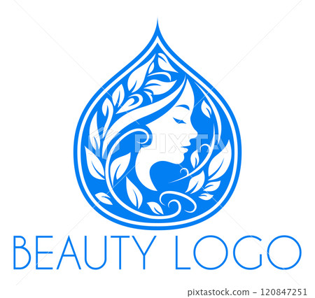 beauty salon shop logo creative and original for your business or company logotype vector illustration 120847251