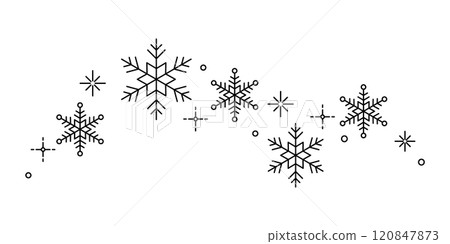 雪花簡單線條黑色 雪花簡單線條黑色 120847873