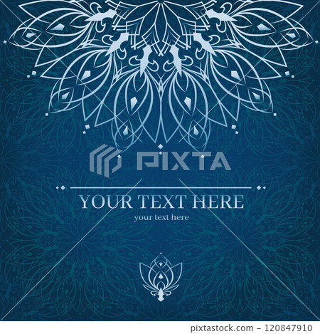 invitation card with islam mandala ornament. 120847910