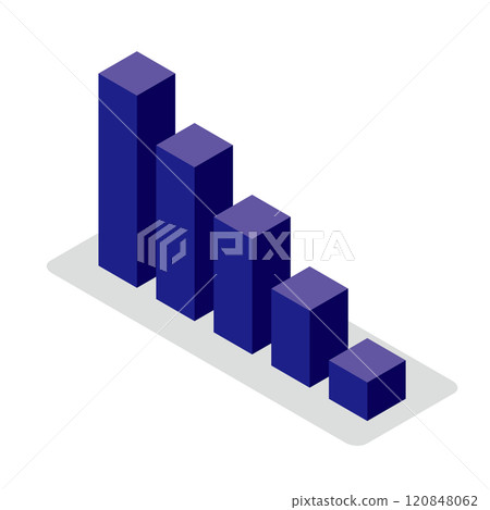 Graph Descending Isometric Graph Descending Isometric 120848062