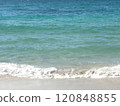 海、翠綠的沙灘 120848855