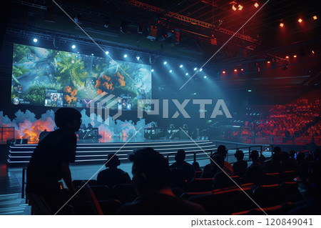 Team cyber sports tournament in the big arena Team cyber sports tournament in the big arena 120849041