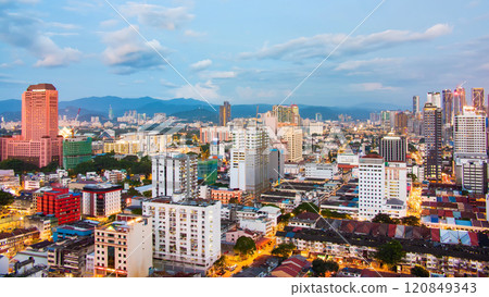 Beautiful sunset in the capital of Malaysia kuala lumpur. 120849343