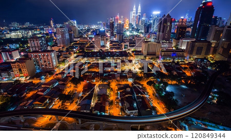 A beautiful night in Malaysia's capital city of kuala lumpur. 120849344