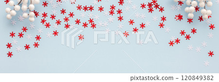 Snowflakes on a blue background 120849382
