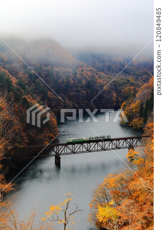 The Third Tadami River Bridge and the Tadami Line, Mishima Town, Onuma District, Fukushima Prefecture The Third Tadami River Bridge and the Tadami Line, Mishima Town, Onuma District, Fukushima Prefecture 120849485