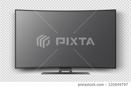 Modern TV isolated on transparent background Modern TV isolated on transparent background 120849797