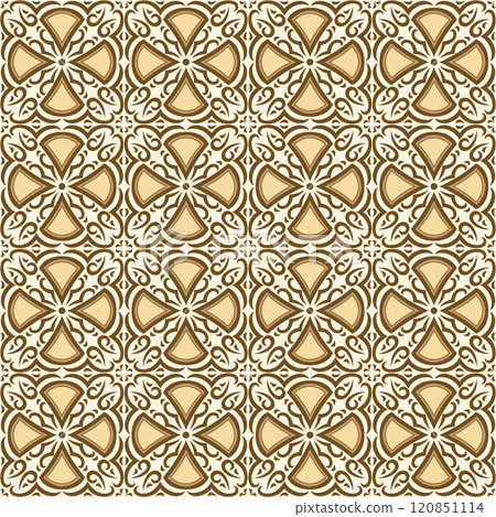 Arabic ceramic tile pattern. Traditional eastern decorative talavera. Arabic ceramic tile pattern. Traditional eastern decorative talavera. 120851114