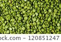 Close up from green split peas background 120851247