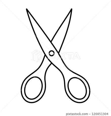 Scissors Outline Vector Illustration 120851304