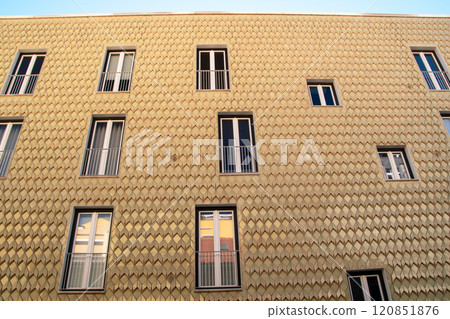 Colorful facades of old houses in Lisbon, Portugal Colorful facades of old houses in Lisbon, Portugal 120851876