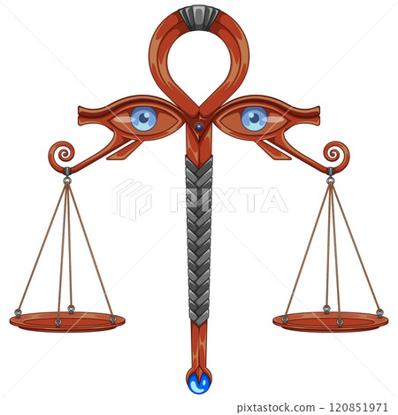 Egyptian Scales of the Judgement of Osiris Egyptian Scales of the Judgement of Osiris 120851971