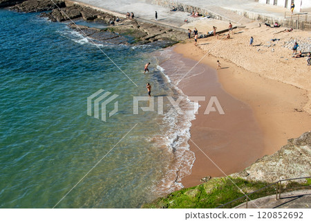 Stunning Beach Landscape in Cascais, Portugal 120852692
