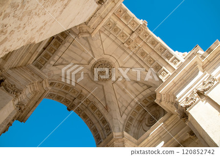 Lisbon, Portugal, the famous arch on Commerce Square Lisbon, Portugal, the famous arch on Commerce Square 120852742
