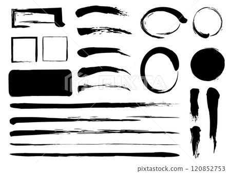 Brush black line frame material set 120852753